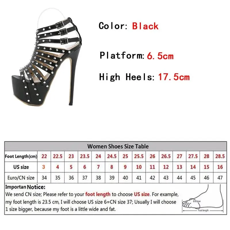 Platform High Heels Sandals Women Sexy Peep Toe Pumps