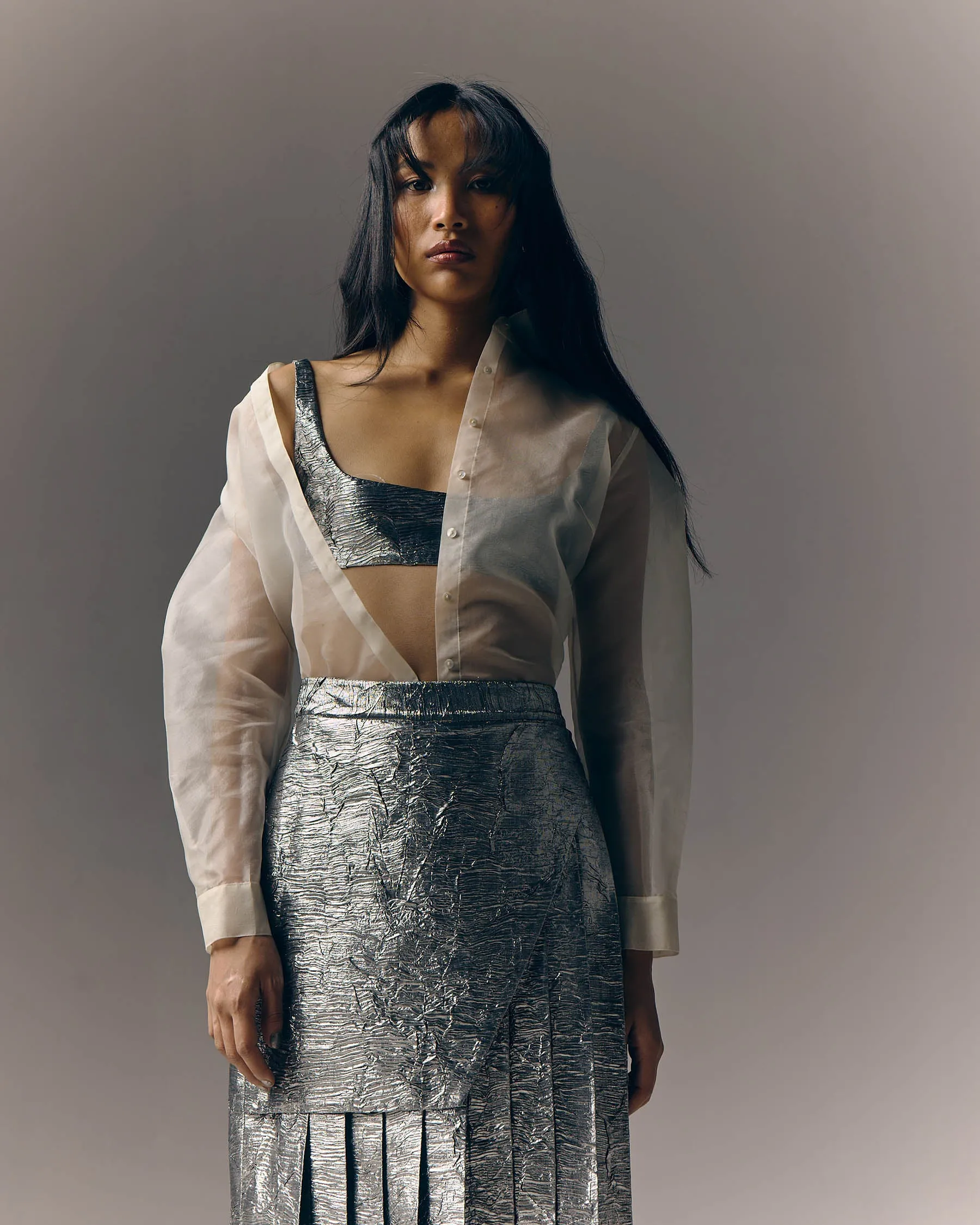 Pleated Koin Skirt