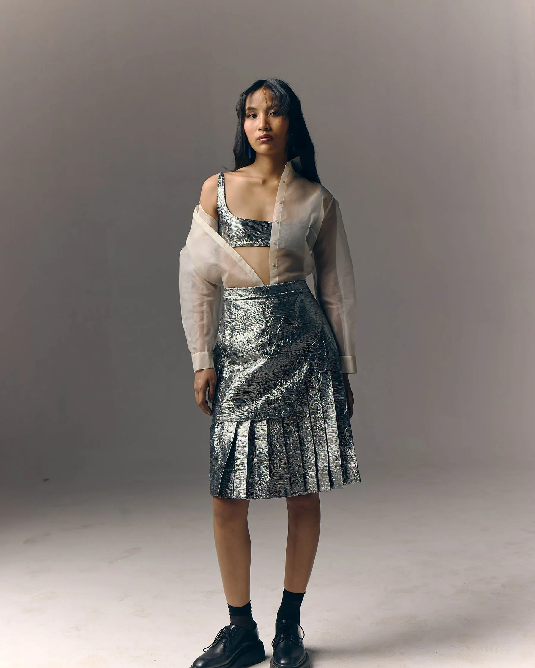 Pleated Koin Skirt