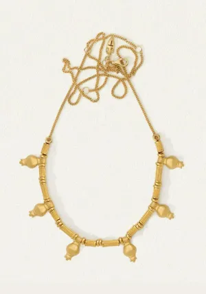 Pomegranate Statement Necklace - Gold
