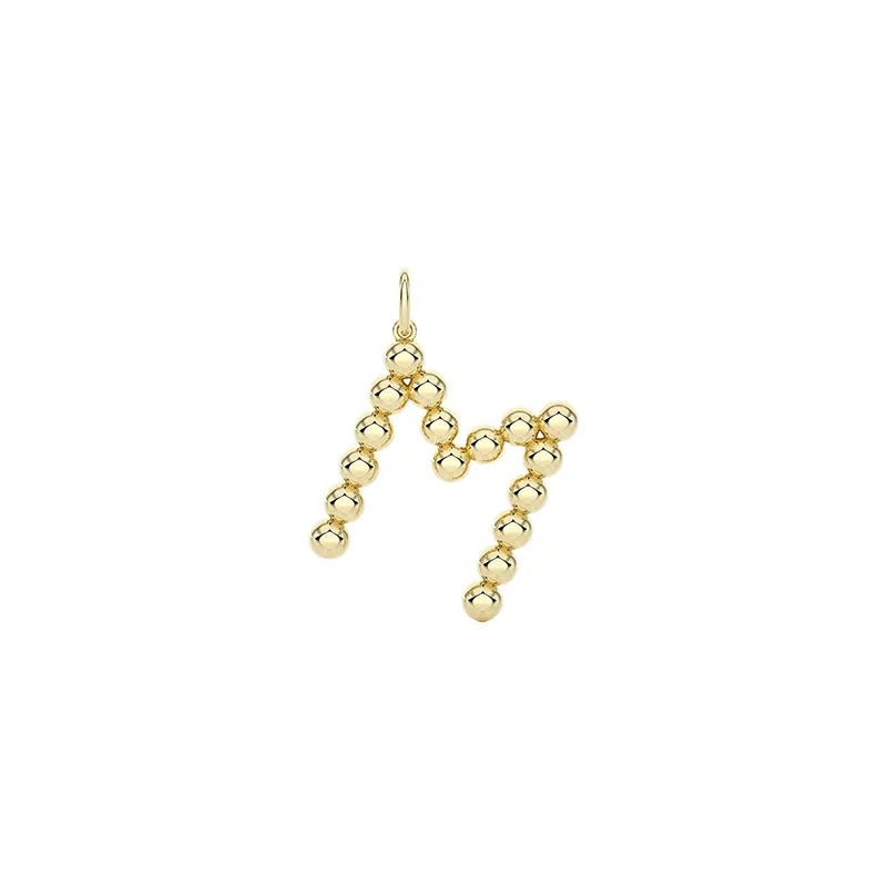 POPPY RAE LARGE PEBBLE INITIAL NECKLACE