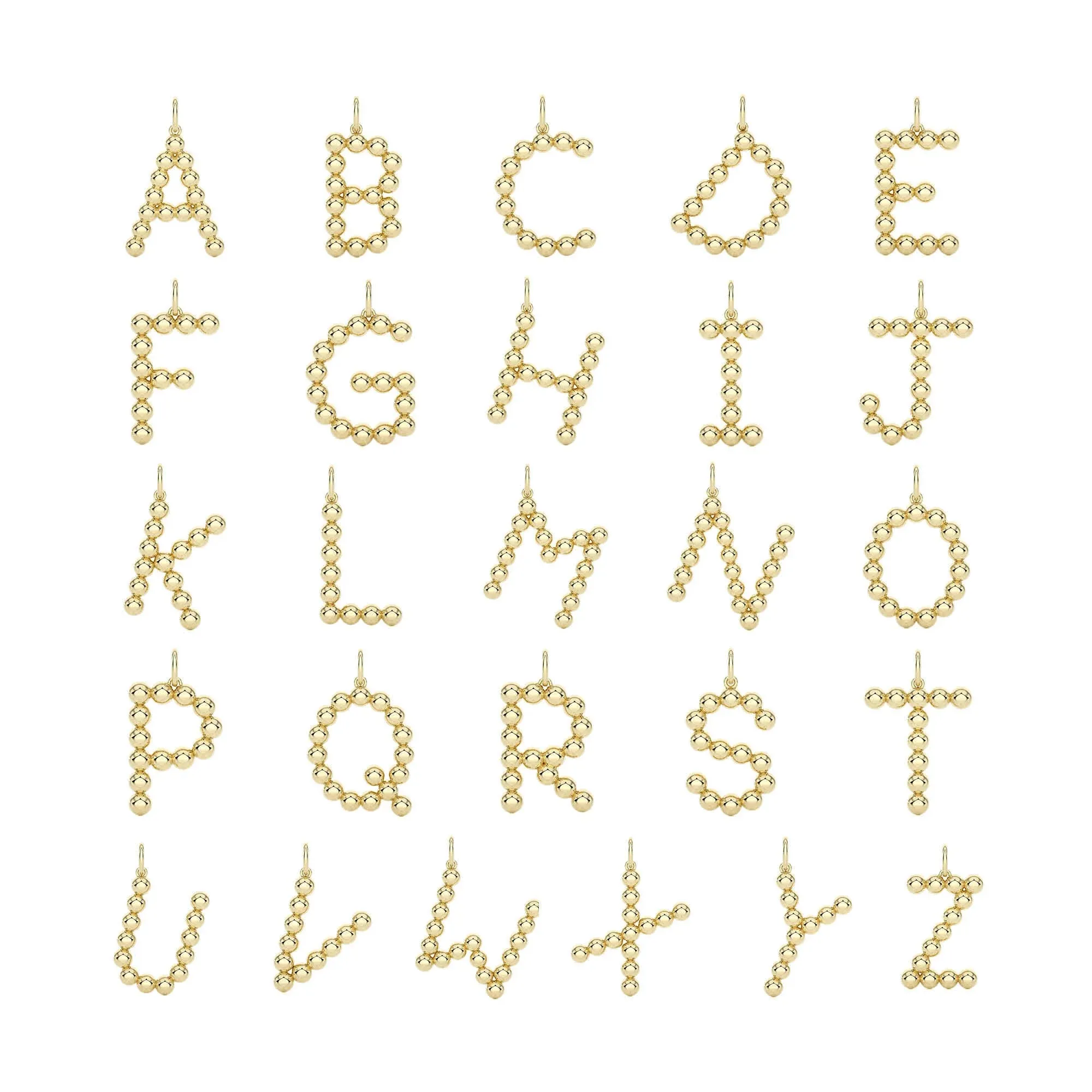 POPPY RAE LARGE PEBBLE INITIAL NECKLACE