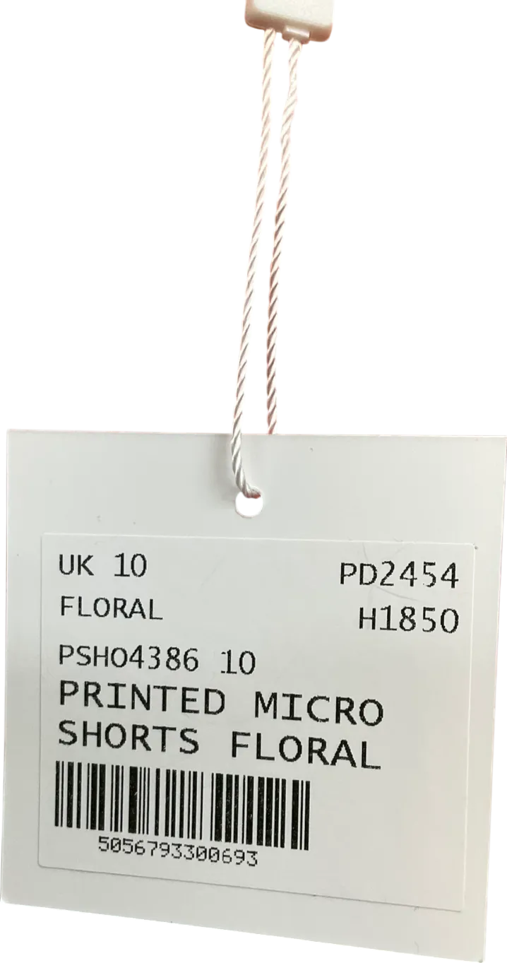 Public Desire Multicoloured Printed Floral Micro Skirt UK 10