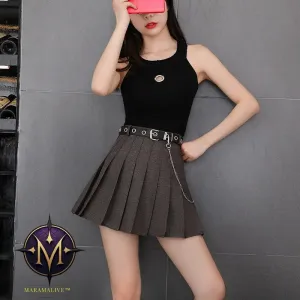 Punk Style Street Skirt Pleated Skirt