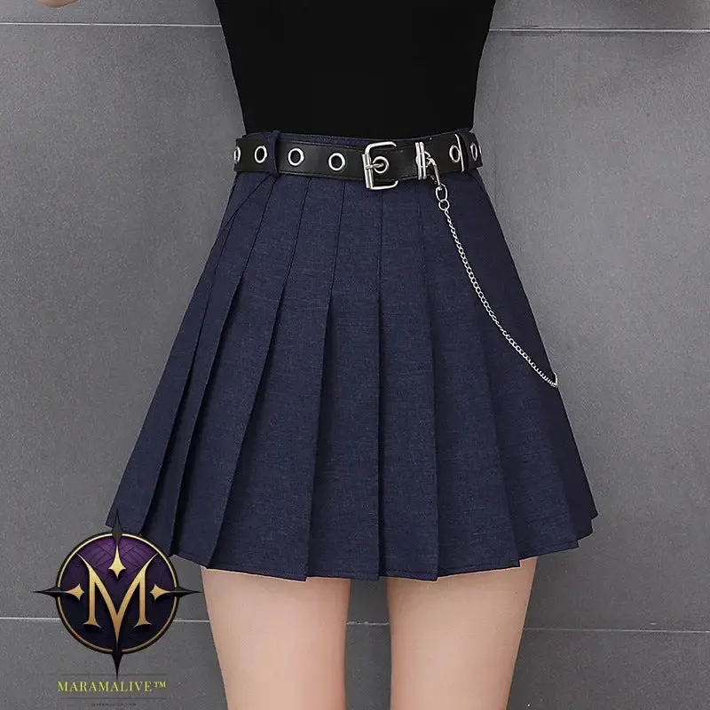 Punk Style Street Skirt Pleated Skirt