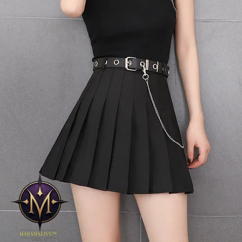 Punk Style Street Skirt Pleated Skirt