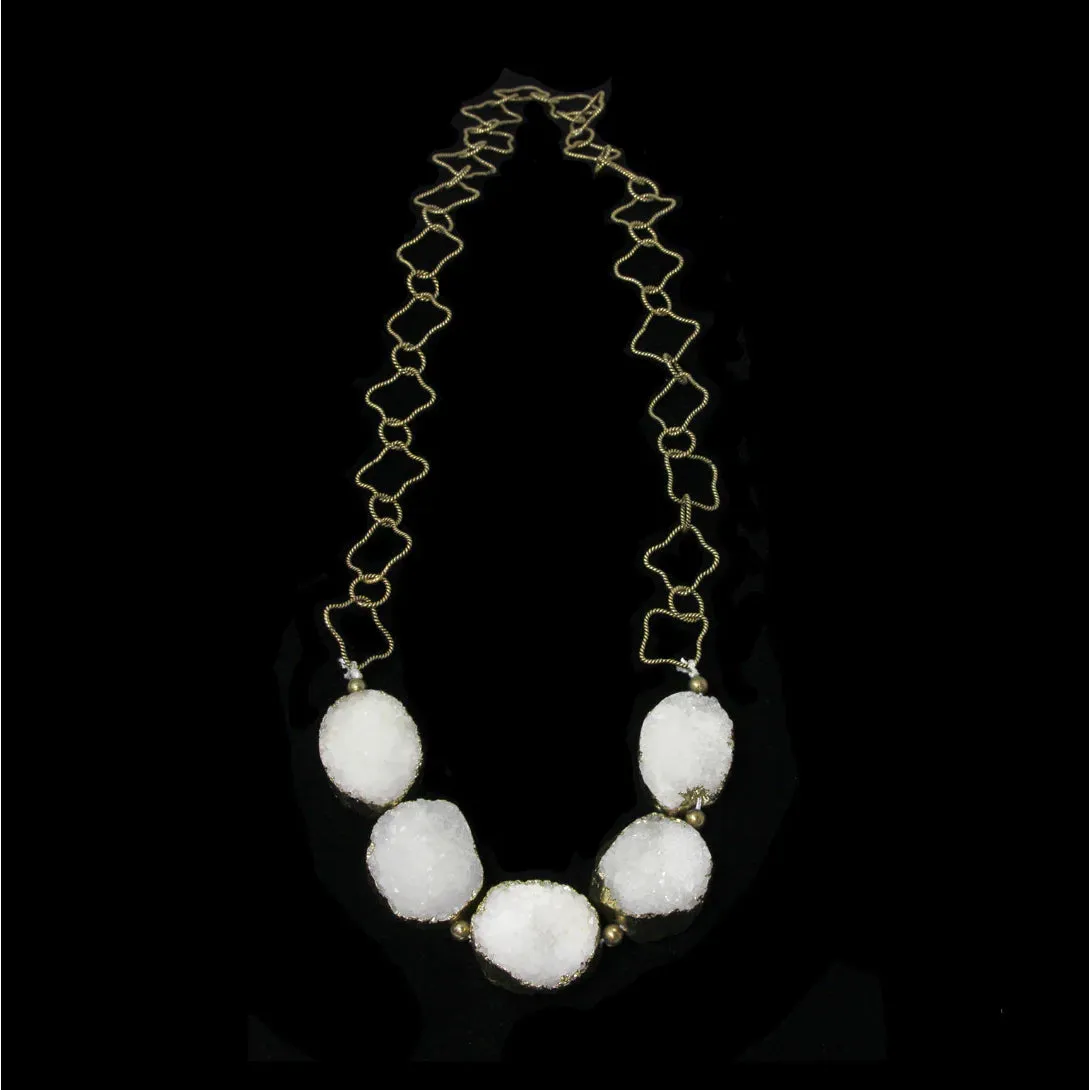 Quartz Druzy Necklace