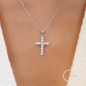 Radiant Faith - Silver Cross Necklace
