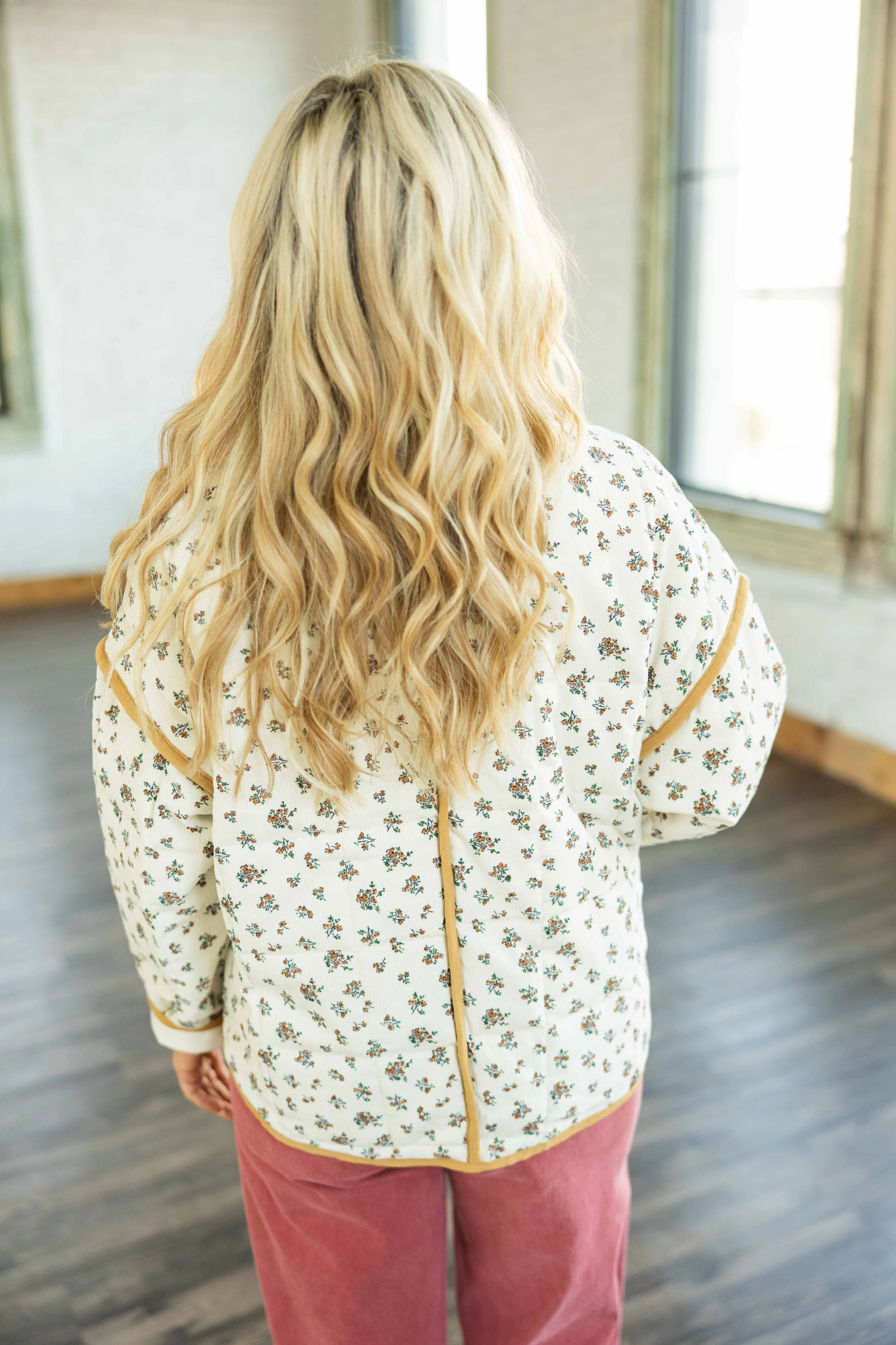 REGAN CORDUROY FLORAL JACKET