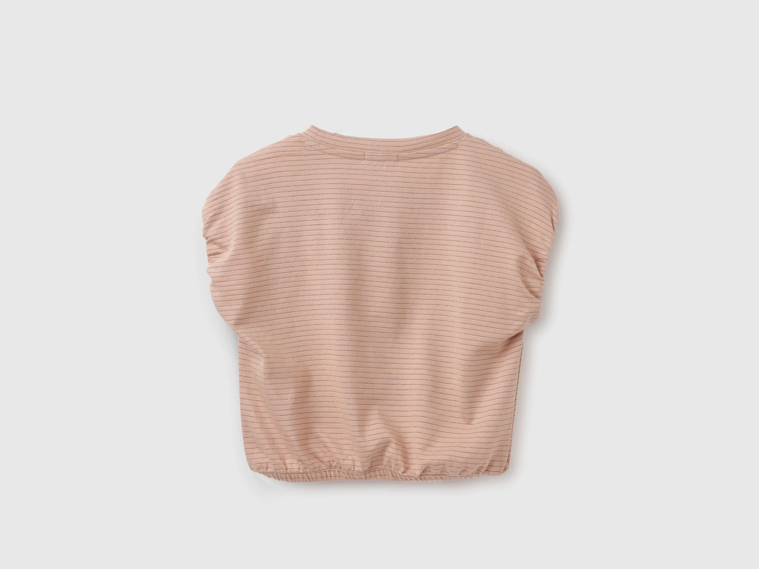 Regular Fit Round Neck Striped Top