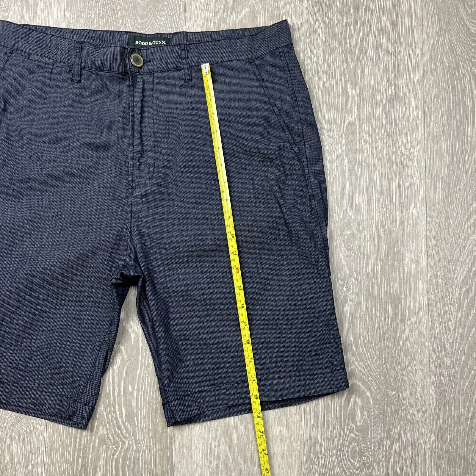 Rodd & Gunn Mens Dark Navy Chino Shorts Size 36