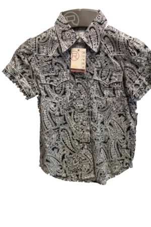 Roper Girl's Short Sleeve Western Shirt