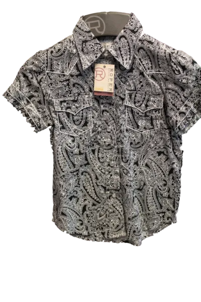 Roper Girl's Short Sleeve Western Shirt
