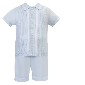 Sarah Louise Boys Fine Knit Top & Shorts