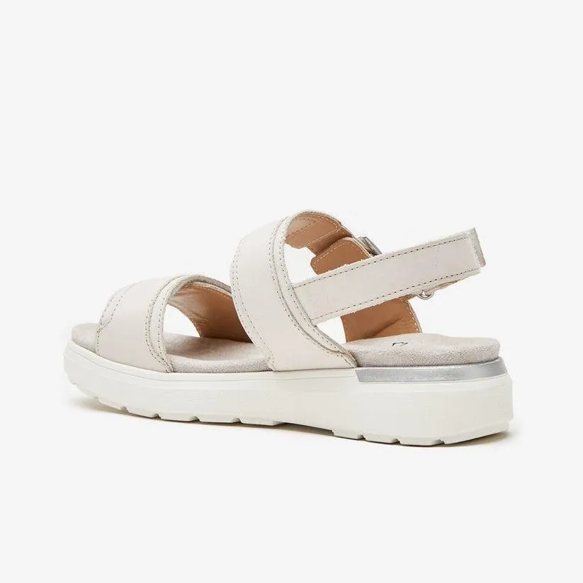 Shuropody Jean Women's Leather Strappy Sandal - Stone