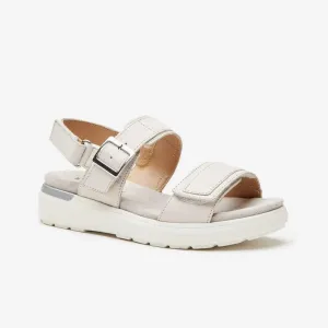 Shuropody Jean Women's Leather Strappy Sandal - Stone