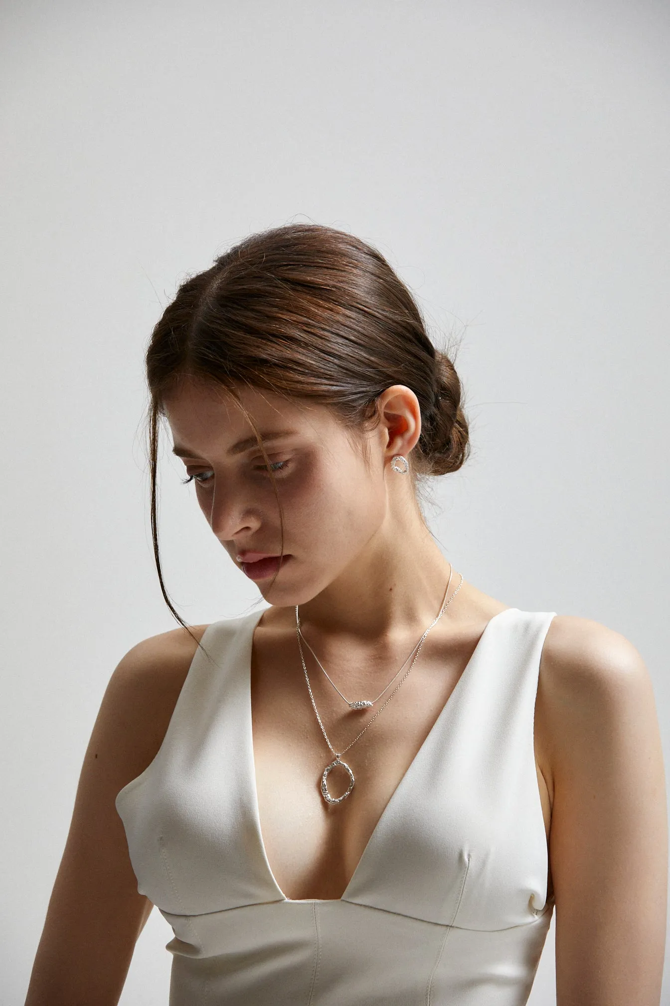 [Silver 925] Ellie's Chunky Double Layer Necklaces