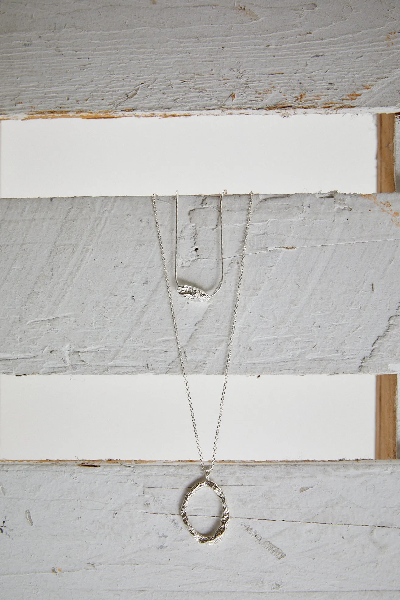 [Silver 925] Ellie's Chunky Double Layer Necklaces