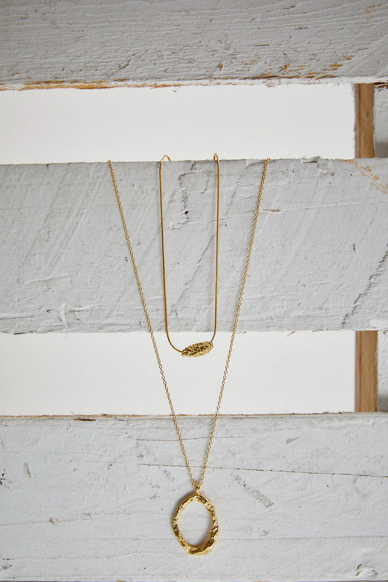 [Silver 925] Ellie's Chunky Double Layer Necklaces