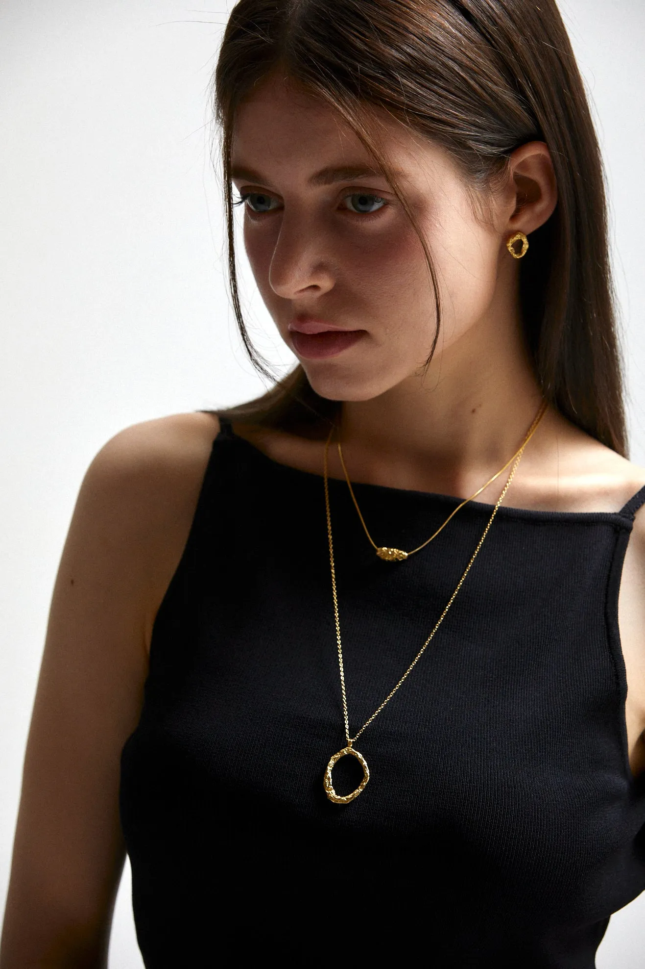 [Silver 925] Ellie's Chunky Double Layer Necklaces