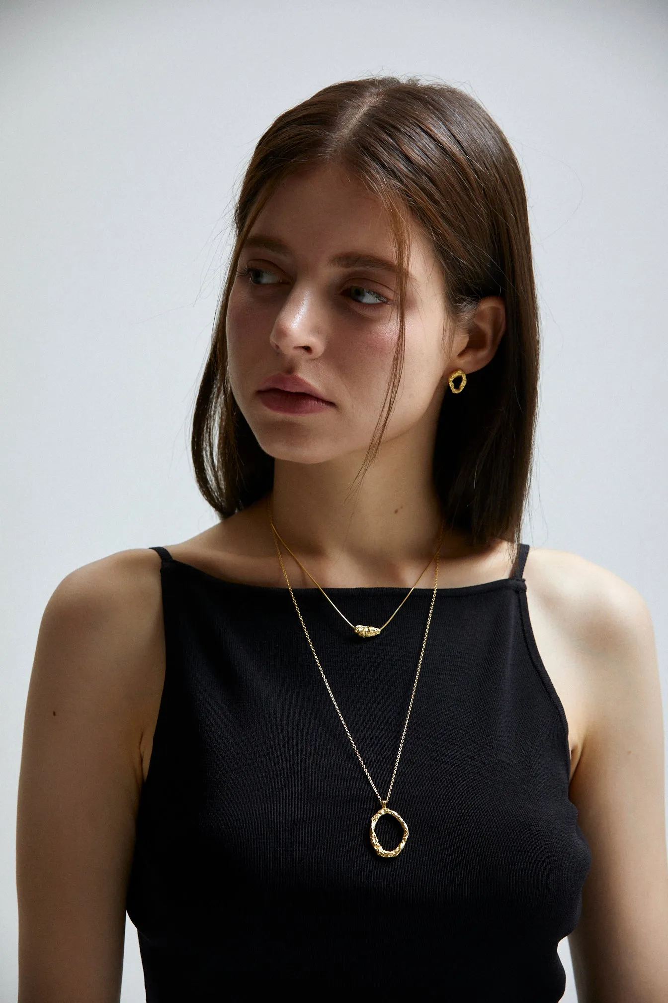 [Silver 925] Ellie's Chunky Double Layer Necklaces