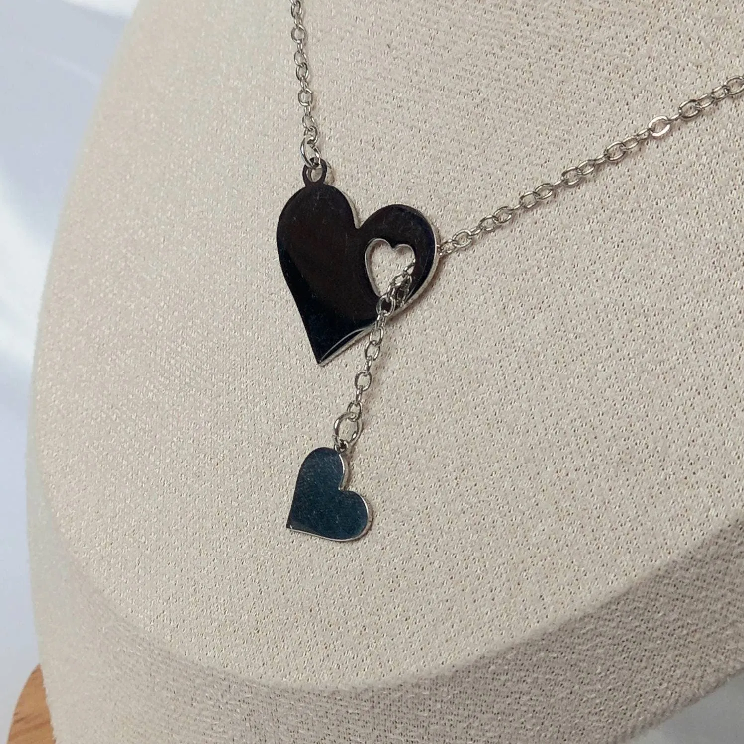 Silver Heart Charm Necklace - Silver Necklaces In The UK,Silver Heart Necklaces,Heart Jewellery,Silver Jewellery In The UK,Fine Necklace