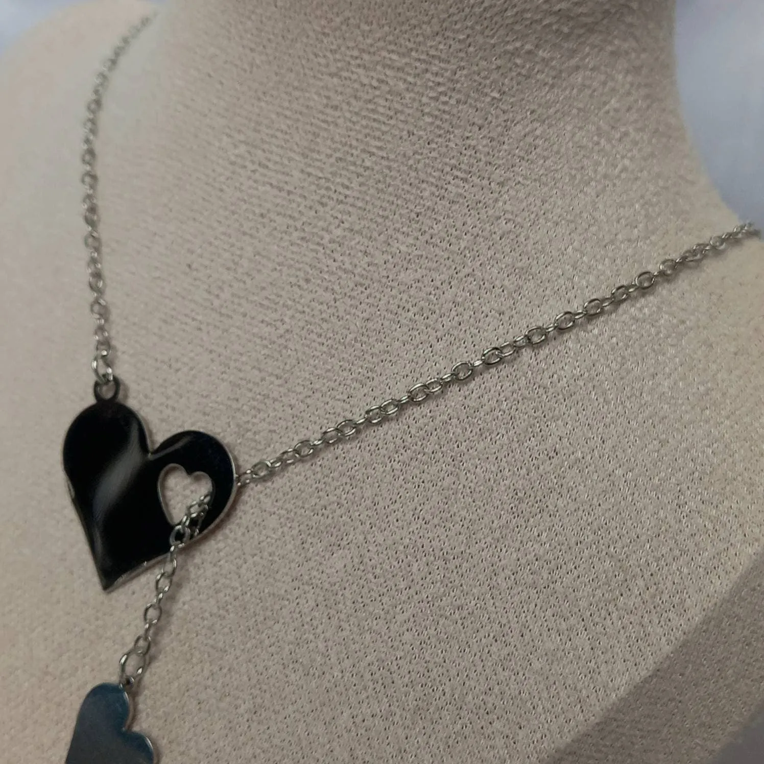 Silver Heart Charm Necklace - Silver Necklaces In The UK,Silver Heart Necklaces,Heart Jewellery,Silver Jewellery In The UK,Fine Necklace
