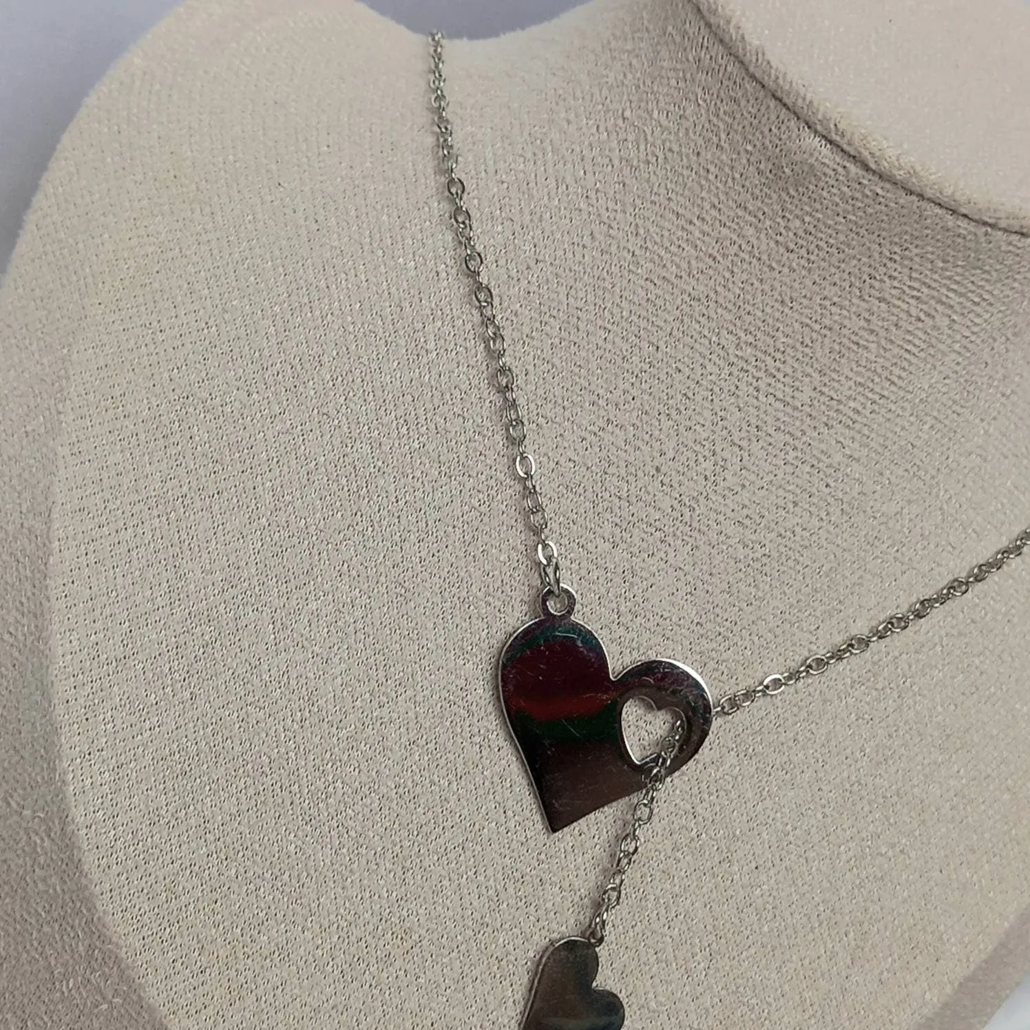 Silver Heart Charm Necklace - Silver Necklaces In The UK,Silver Heart Necklaces,Heart Jewellery,Silver Jewellery In The UK,Fine Necklace