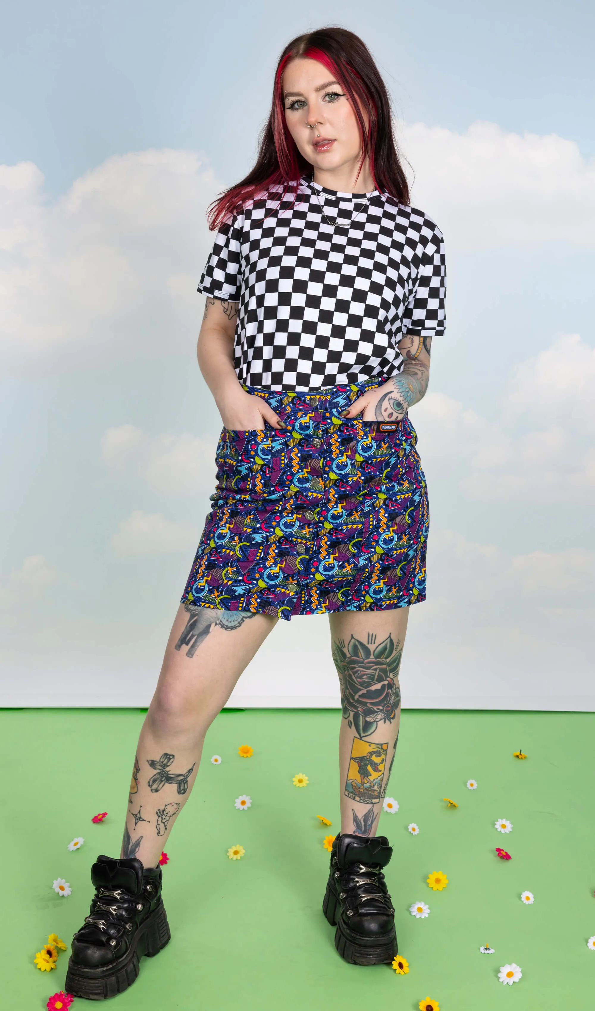 SIZE 20* 90's Arcade A Line Skirt