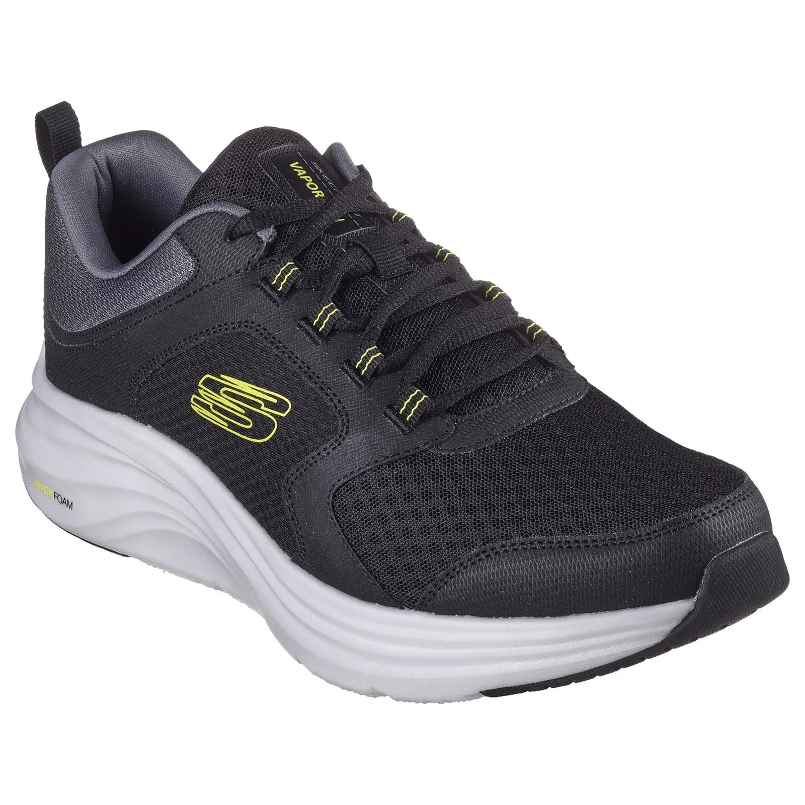 Skechers 232628 Vapor Foam Sneakers für Herren in weiter Passform - Schwarz/Limette