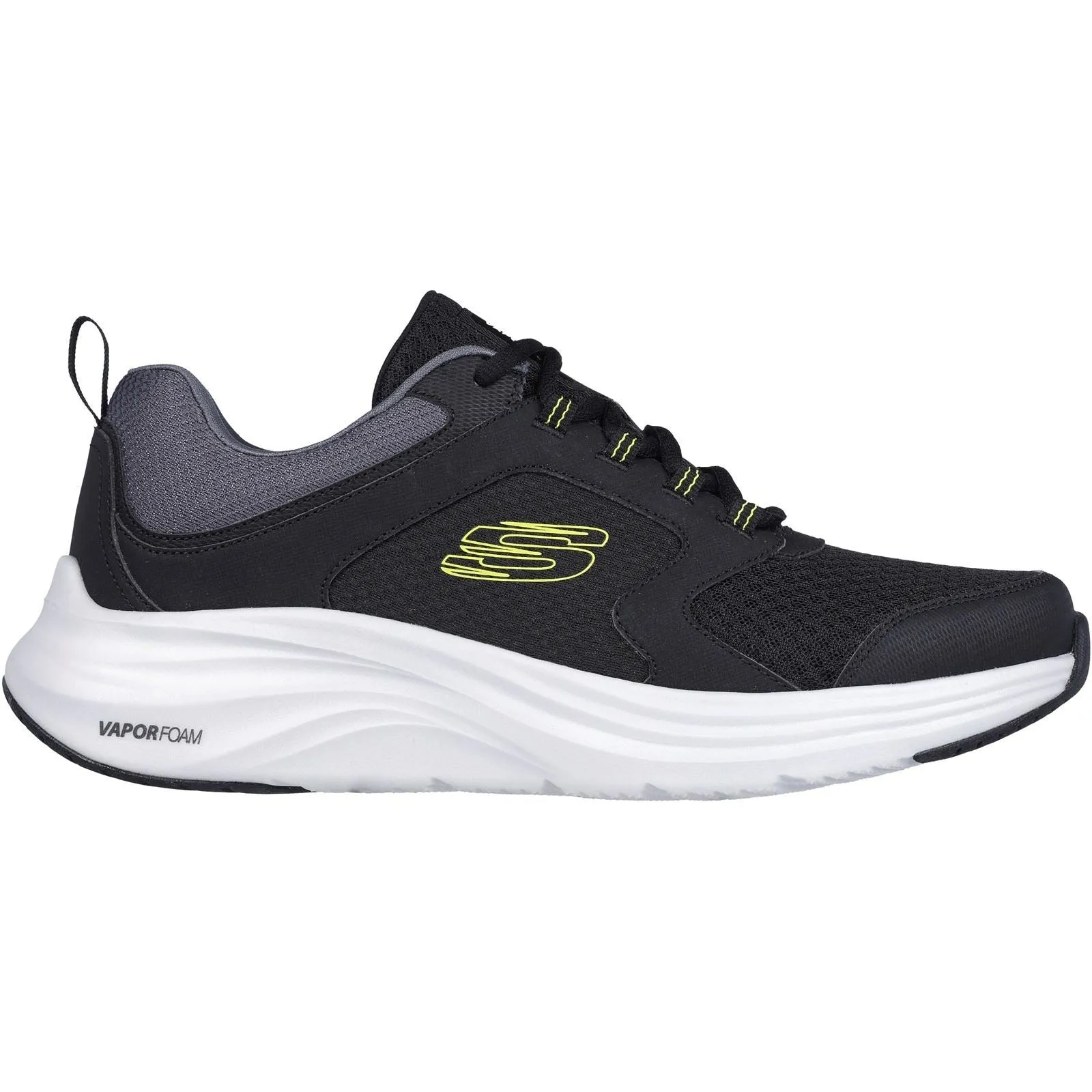 Skechers 232628 Vapor Foam Sneakers für Herren in weiter Passform - Schwarz/Limette