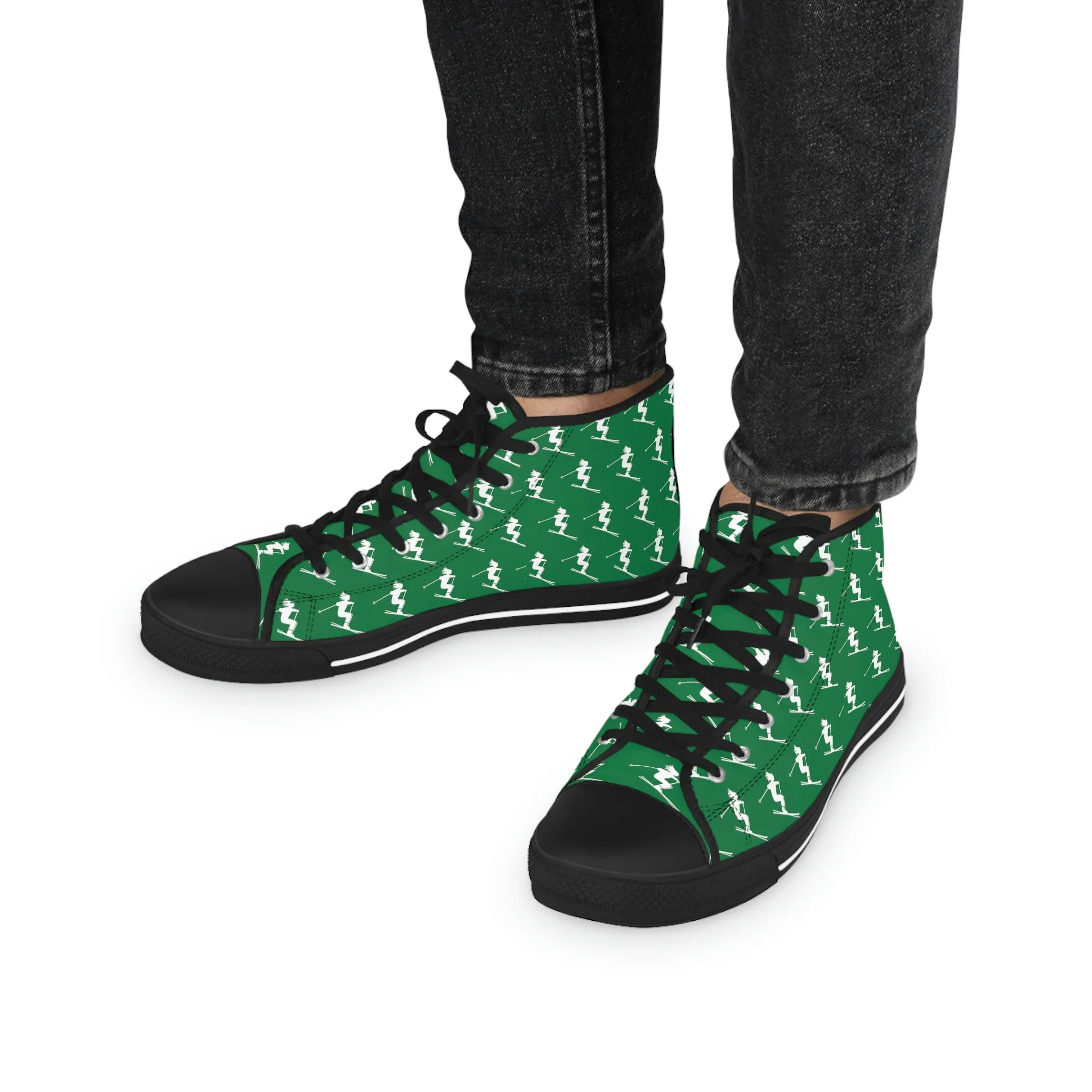 Skiers Green - High Top Sneakers