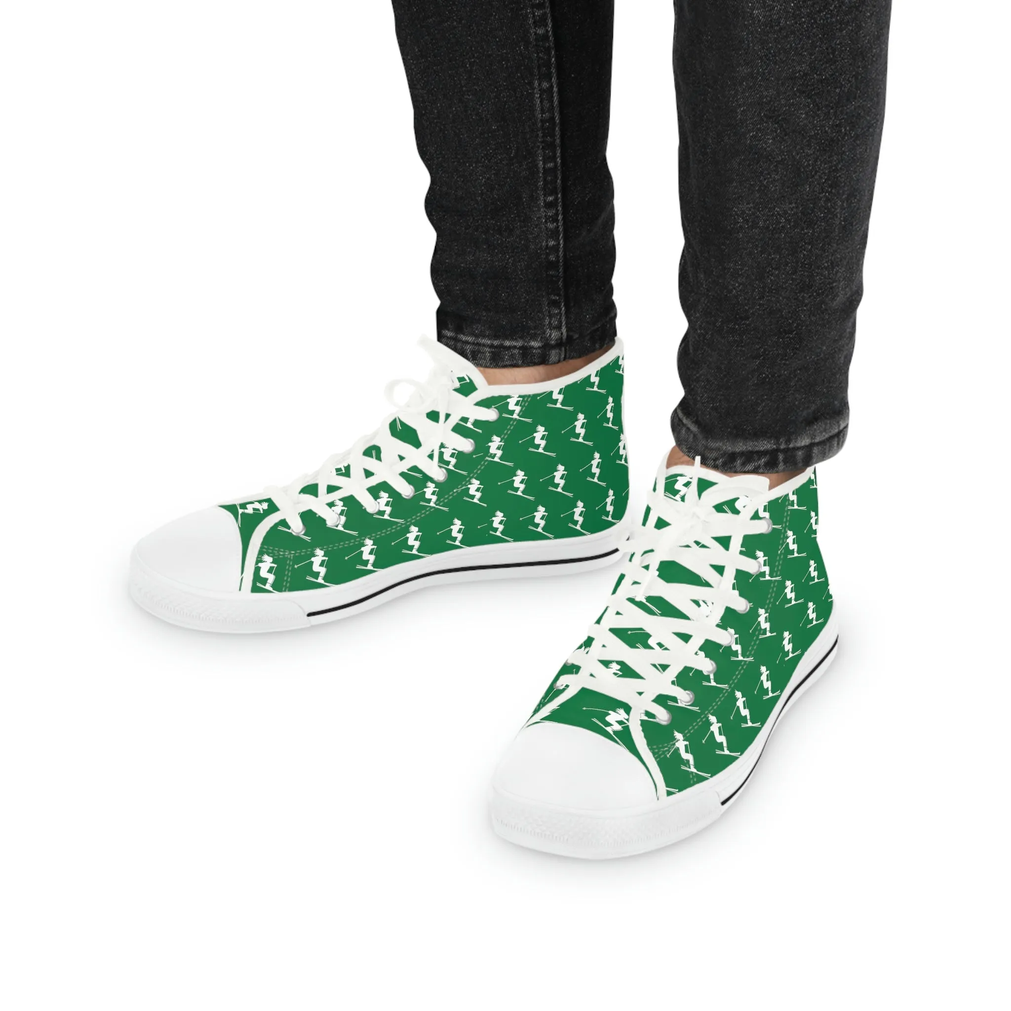 Skiers Green - High Top Sneakers