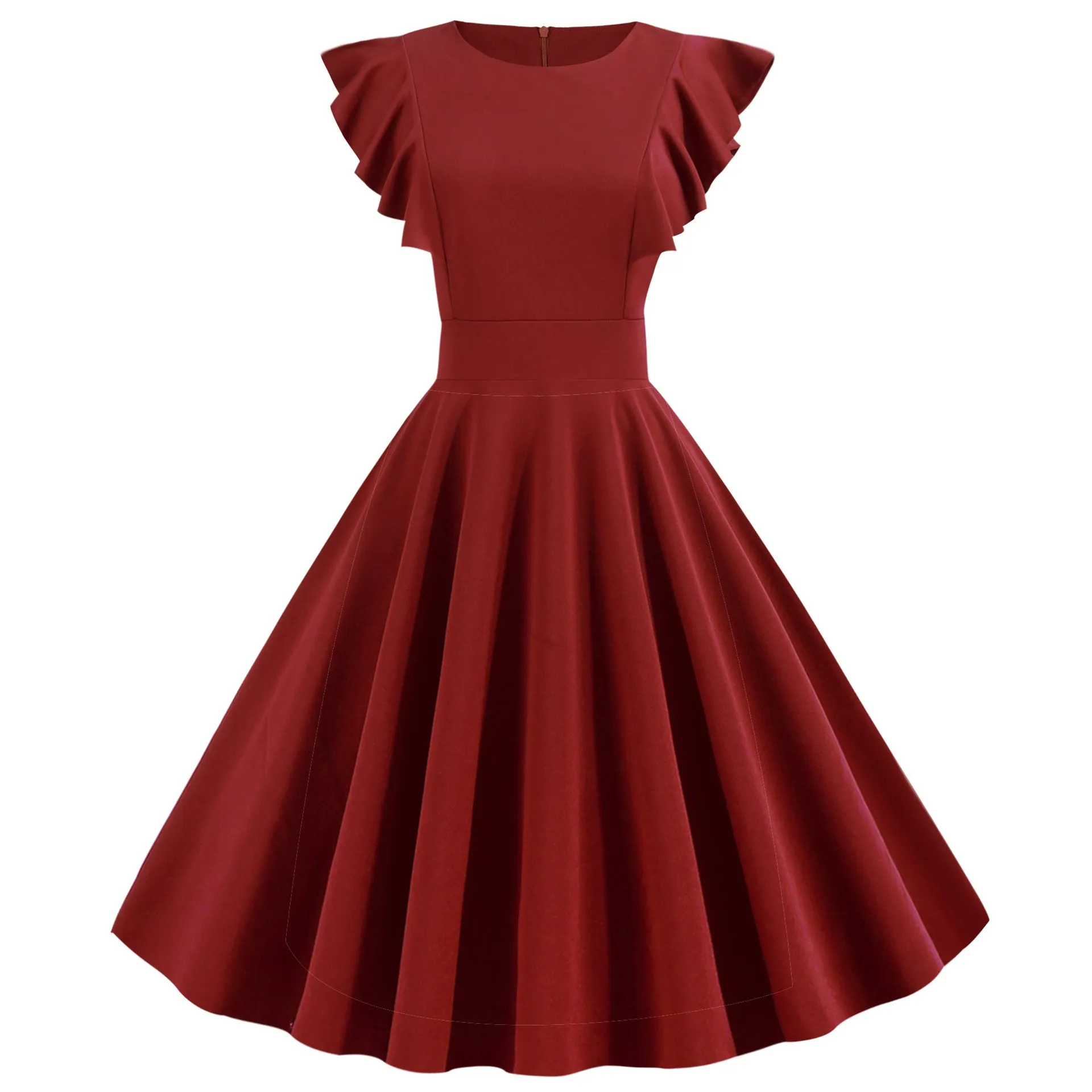 Solid color tunic skirt