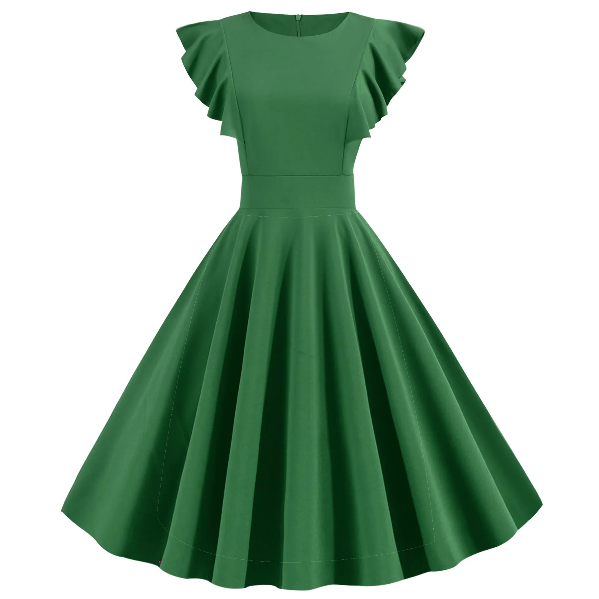 Solid color tunic skirt