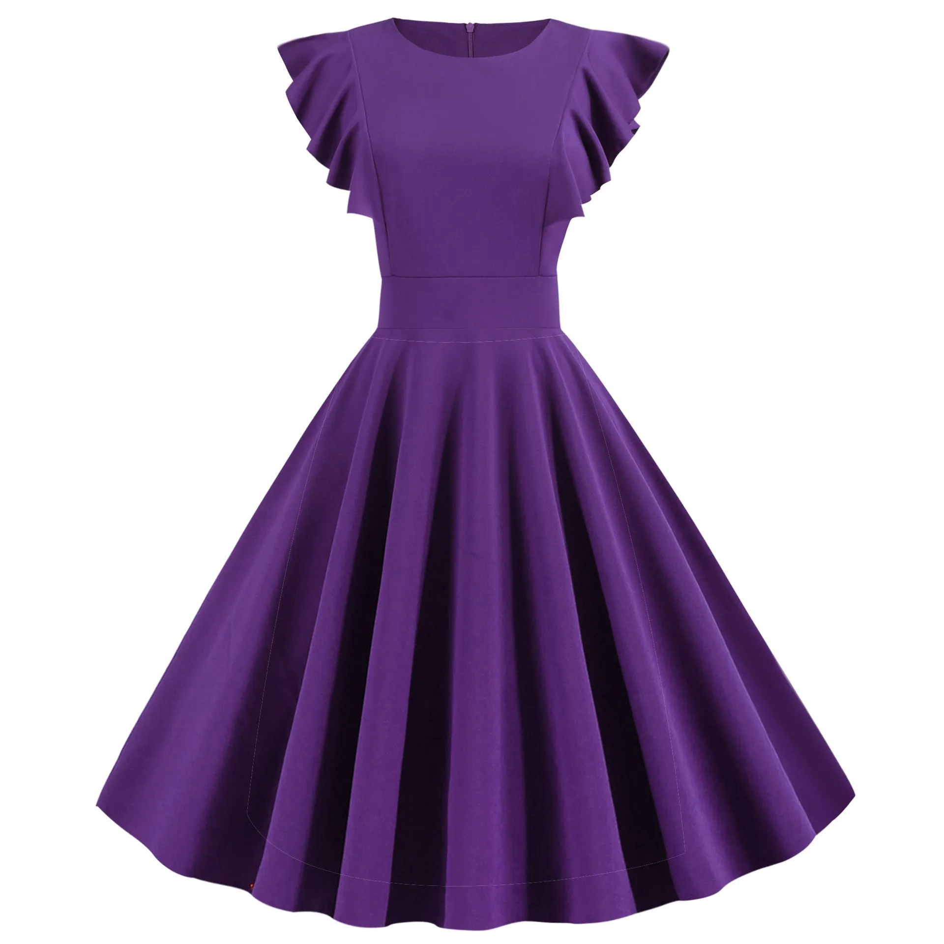 Solid color tunic skirt