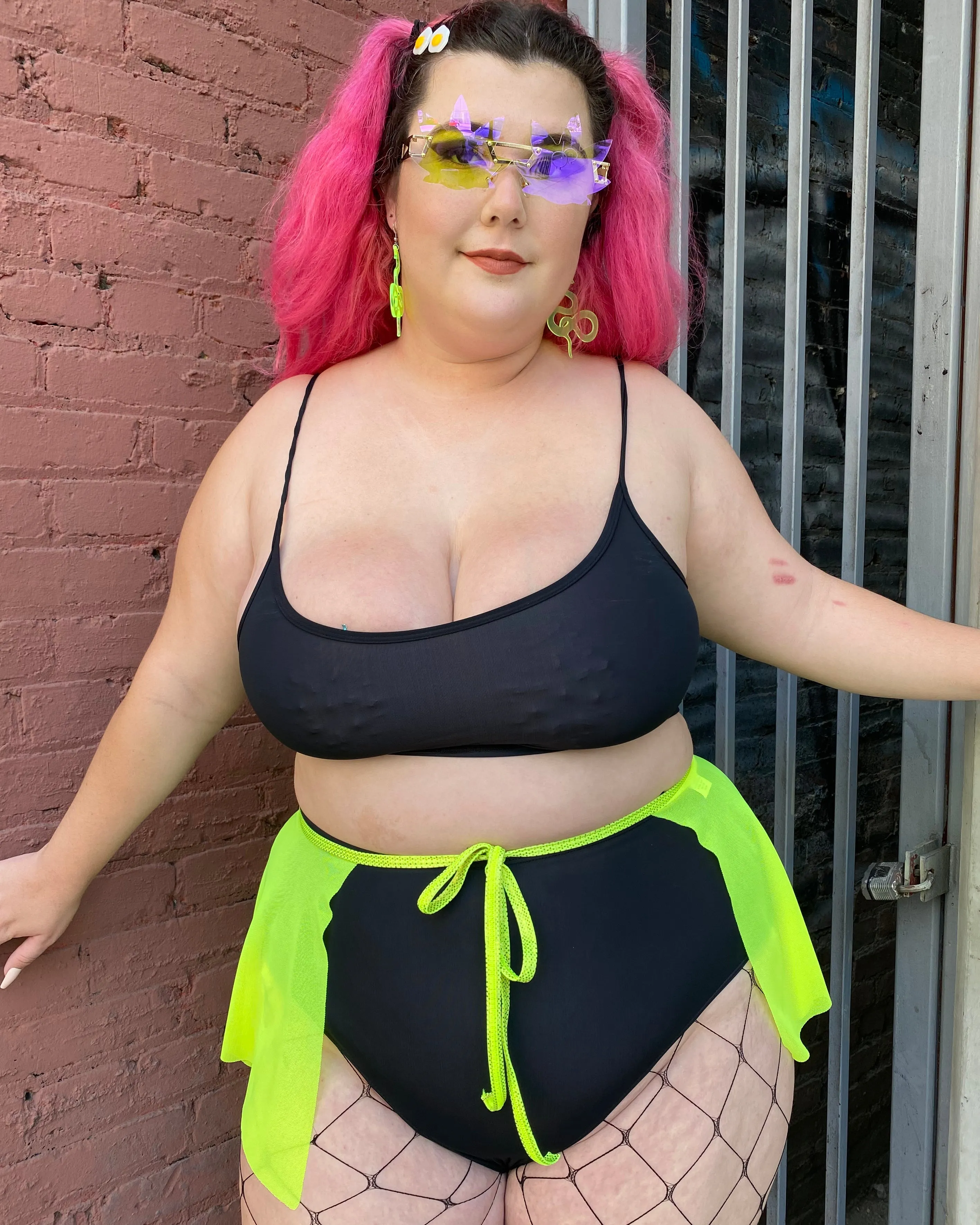 Spin Me Round Mesh Tie Skirt