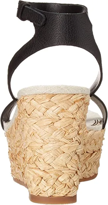 Splendid Women's Marie Espadrille Wedge Sandal, BLKLEA, 10 M US