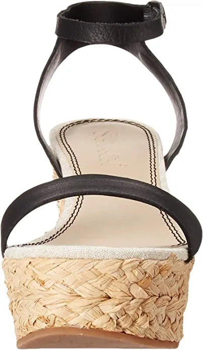 Splendid Women's Marie Espadrille Wedge Sandal, BLKLEA, 10 M US