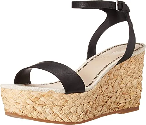 Splendid Women's Marie Espadrille Wedge Sandal, BLKLEA, 9.5 M US