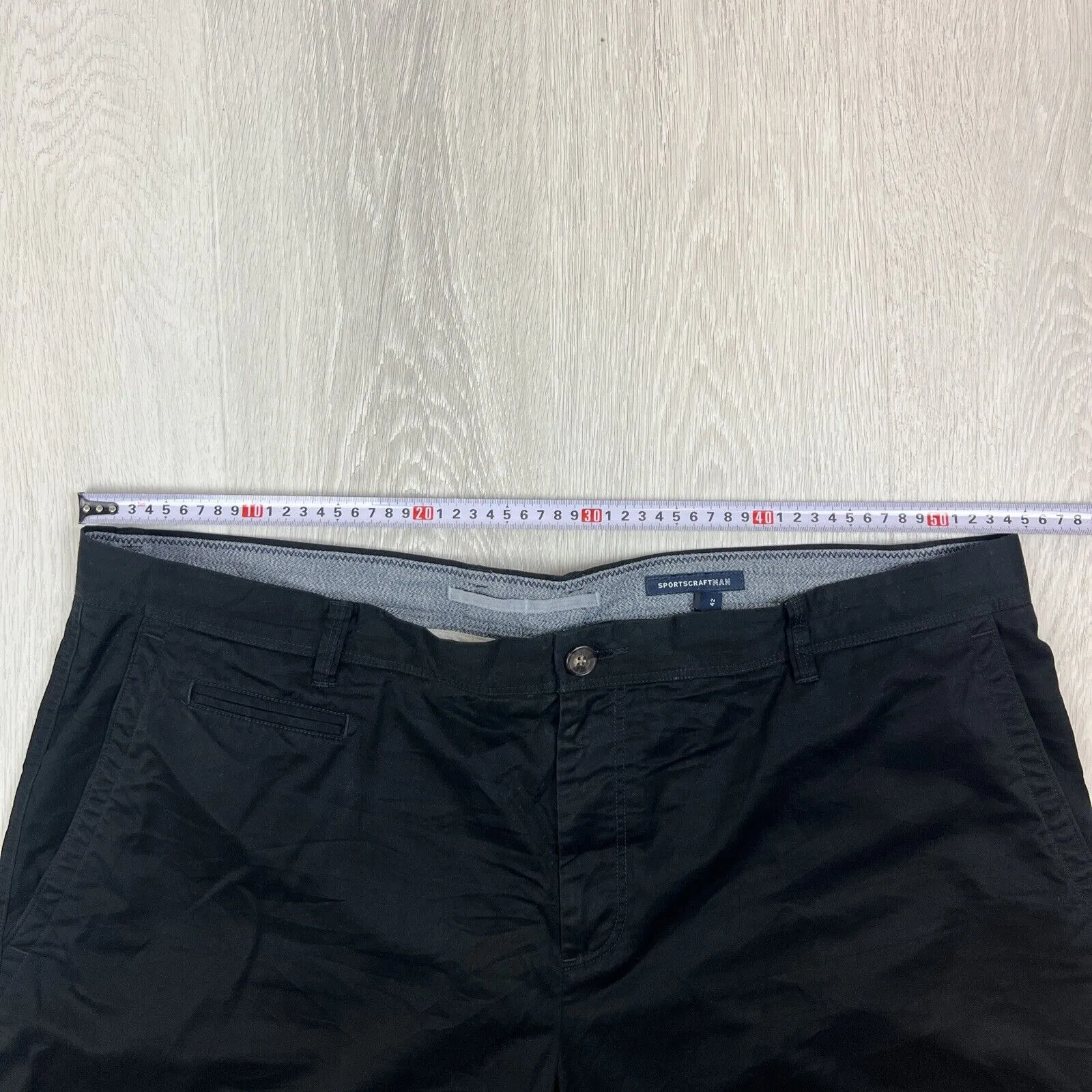 Sportscraft Mens Black Chino Shorts Size 42