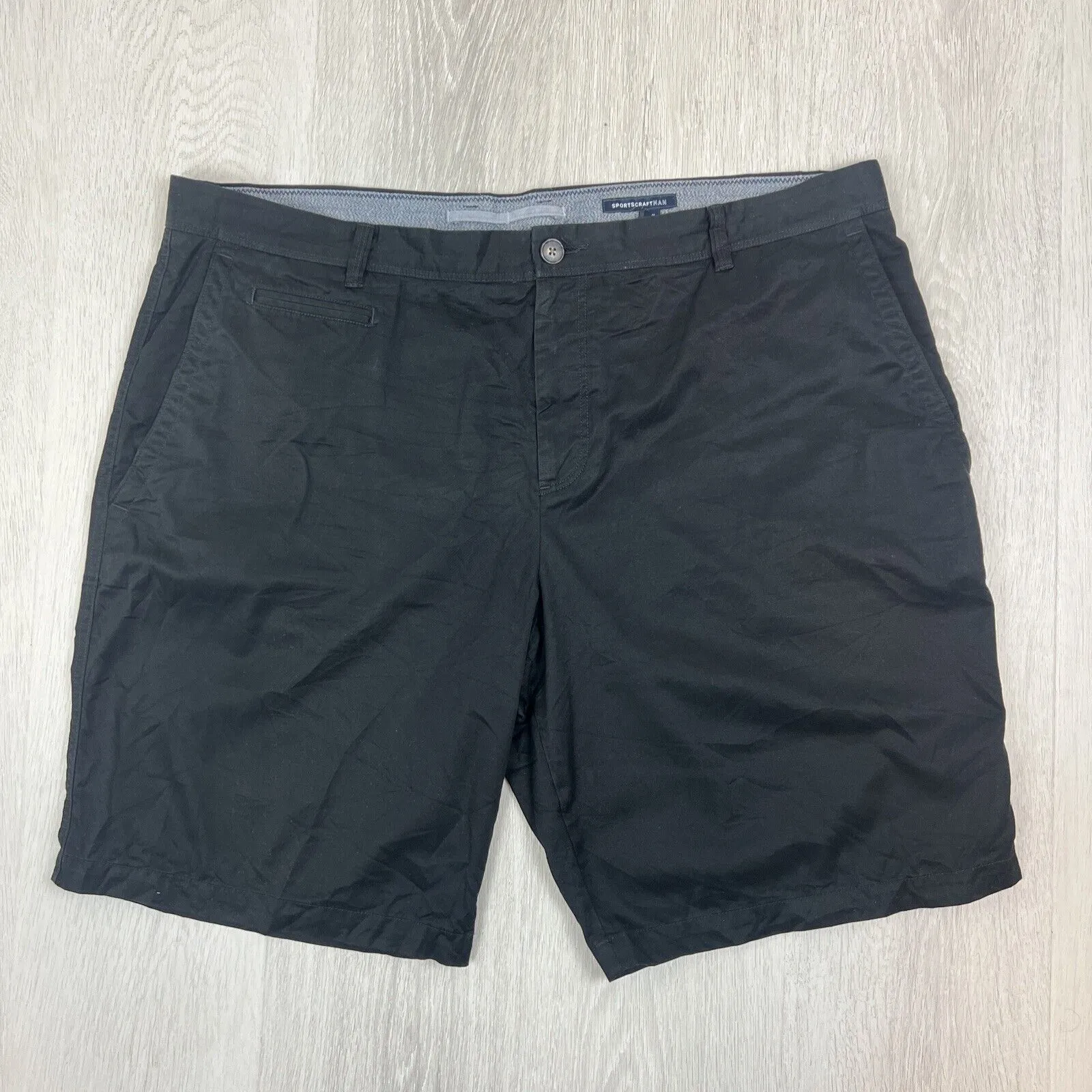 Sportscraft Mens Black Chino Shorts Size 42