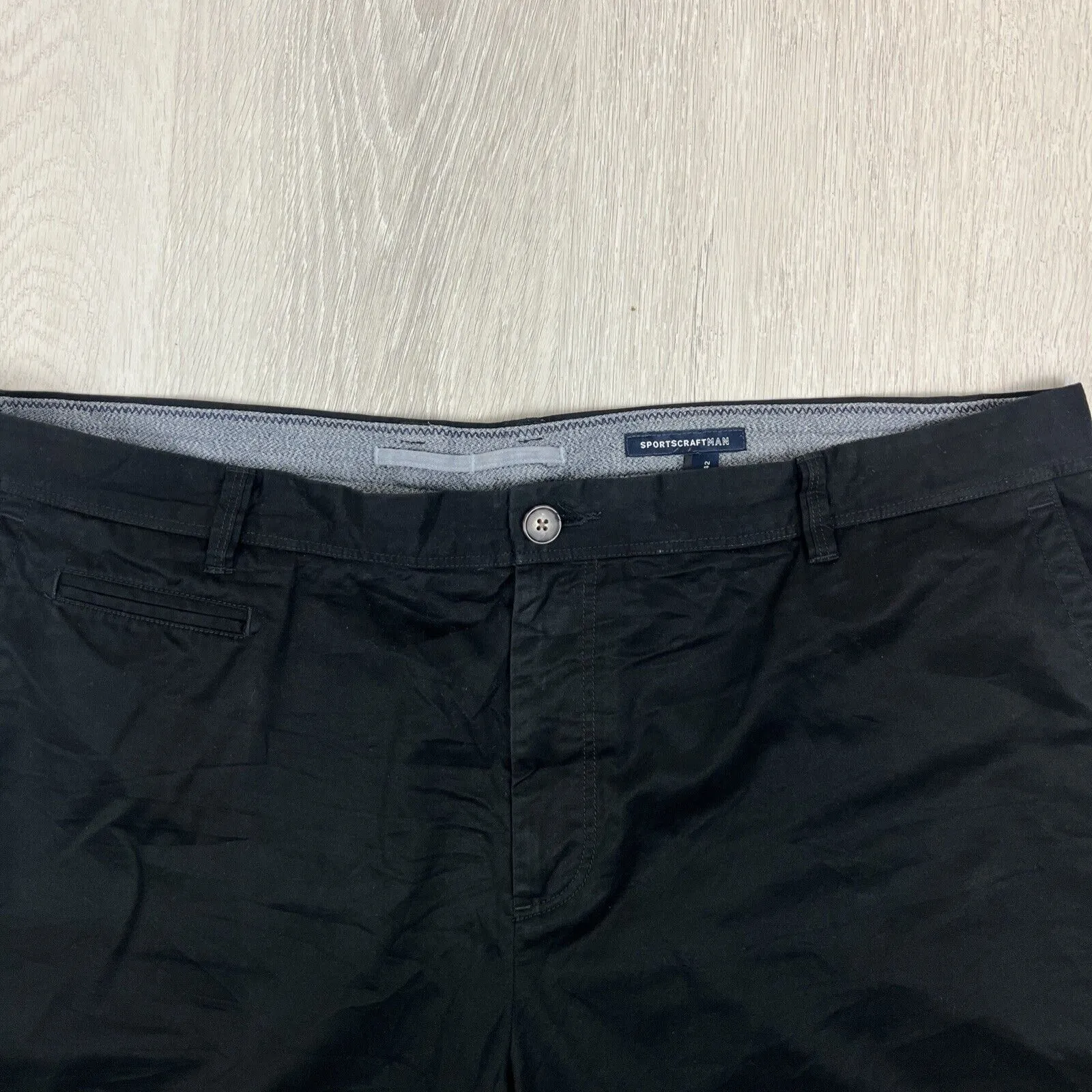 Sportscraft Mens Black Chino Shorts Size 42