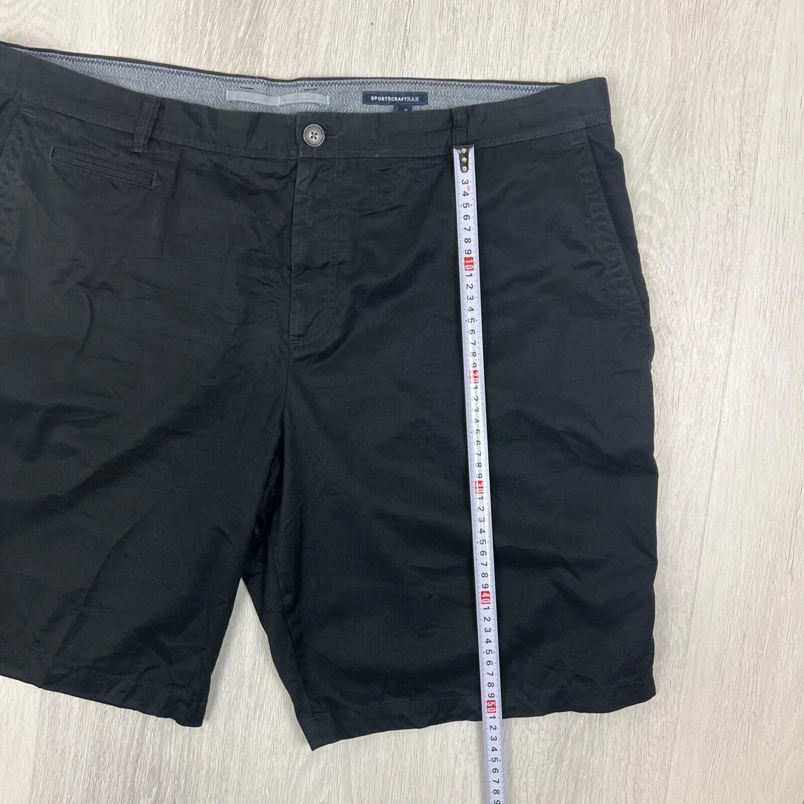 Sportscraft Mens Black Chino Shorts Size 42