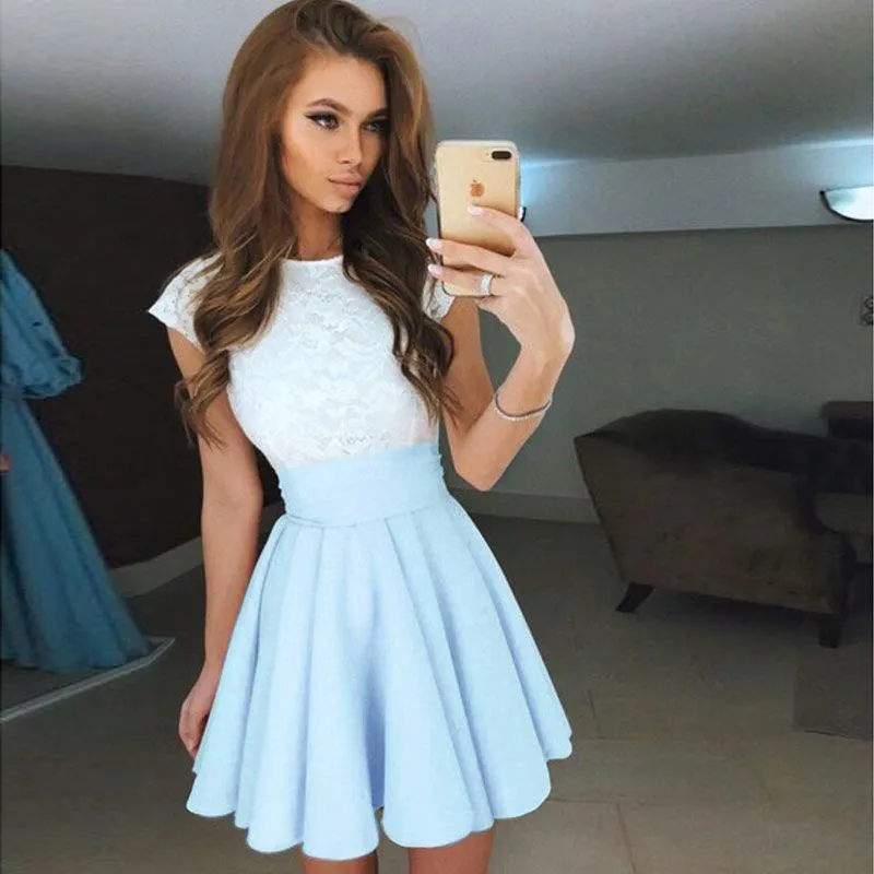 Spring Summer Short Skirts Womens Swing Tutu Skirt Bottoms Pleated Skirts Ladies Basic Solid Color Casual Mini Skater Skirt S-XL
