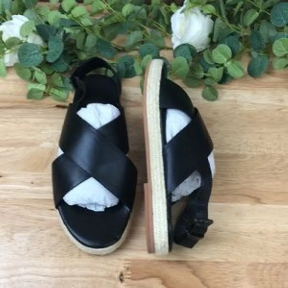 St. Agni Basque Espadrille Sandals Black 38