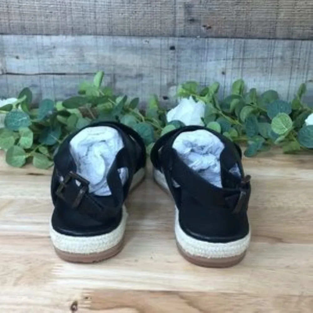 St. Agni Basque Espadrille Sandals Black 38