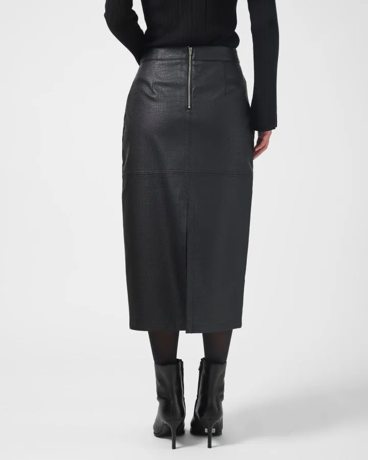 Stella   Gemma Josie Skirt - Black Croc