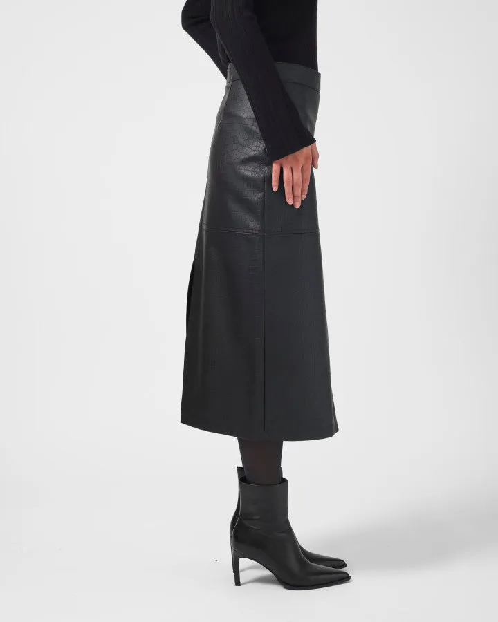 Stella   Gemma Josie Skirt - Black Croc