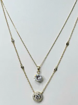 Sterling Silver Gold Plated Pendant Necklace